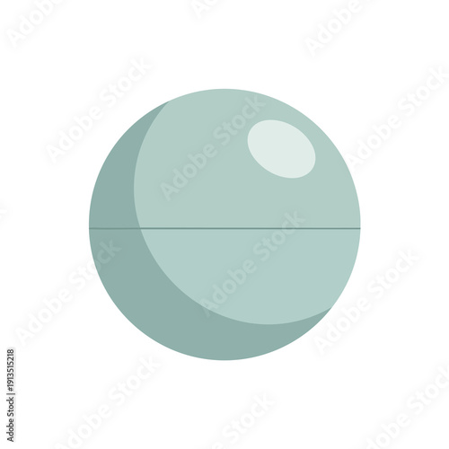 Teal Sphere with Highlight