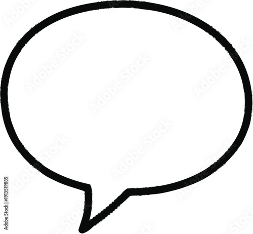 Speech bubble outline frame icon for conversation dialogue discussion chat and communication cloud message balloon set