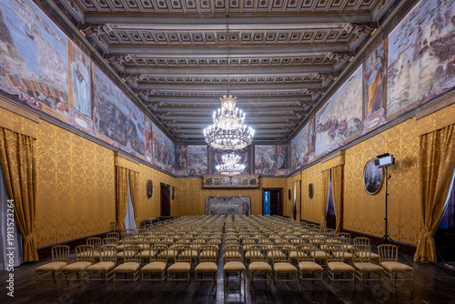 Canvas Print State Rooms interior, Grandmaster's Palace - Valletta, Malta