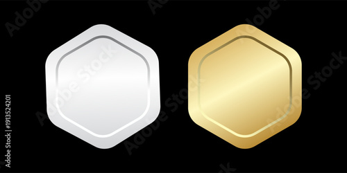 Gold, silver and bronze metal circle frames 3d vector realistic illustration. First, second and third place medals or buttons isolated on white background. Certified.