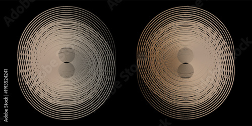 Gold, silver and bronze metal circle frames 3d vector realistic illustration. First, second and third place medals or buttons isolated on white background. Certified. Quality blank, empty badge set.