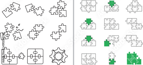 A black and white vector set featuring two stylized male figures focused on reading books, emphasizing literacy, formal education, professional study, and the quiet pursuit of knowledge.