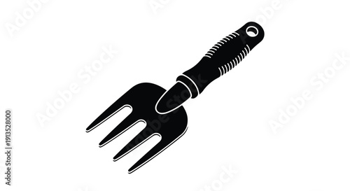 Essential gardening tool a small hand fork for cultivating soil and plant care