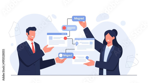 Business Collaboration: People Building Project Blocks Together