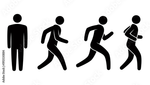 Illustration of human evolution from primitive to modern with technology.