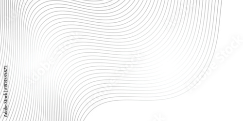 Light grey lines in 3D perspective vector abstract background, dynamic linear minimal design, wave lied pattern in dimensional and movement.