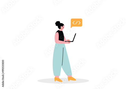 ウェブエンジニアの女性