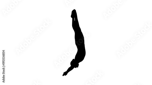 Woman practicing yoga or meditation in a serene pose vector illustration