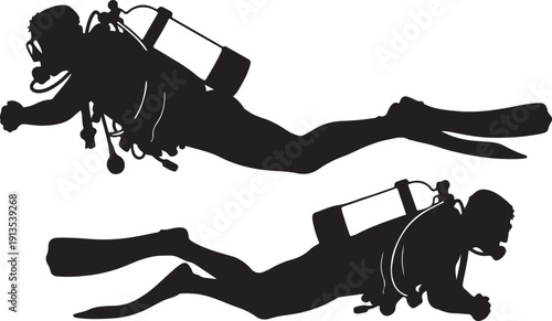 Silhouette driver  vector illustration collection