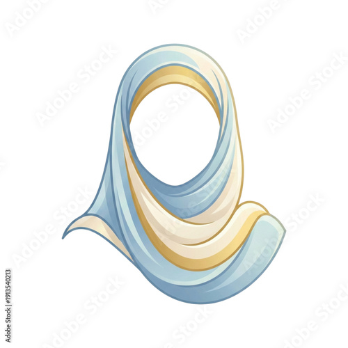 Muslim Women Hijab Style Vector Icons