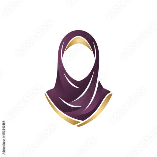 Muslim Women Hijab Style Vector Icons