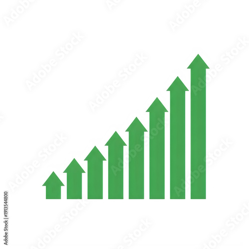Free Download Green upward arrows showing growth and success isolated on transparent background - GFXLoad