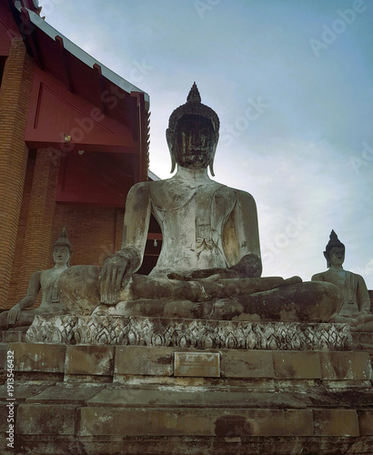 Photography buddha statue in thailand