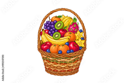 basket with Fruits