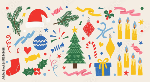 Celebrating Christmas with festive decorations and gifts