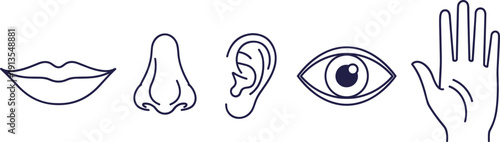 Set of stick figure icons showing various sitting positions, ergonomic posture, relaxed floor sitting, slumped chair poses, and body language symbols.