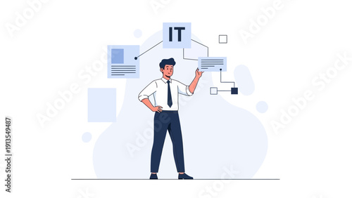 IT Professional Managing Digital Workflow and System Architecture