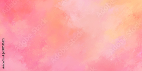 An elegant abstract background featuring blended brushstrokes of pastel pink, soft peach ethereal atmosphere perfect for spring themes, cosmetic branding.