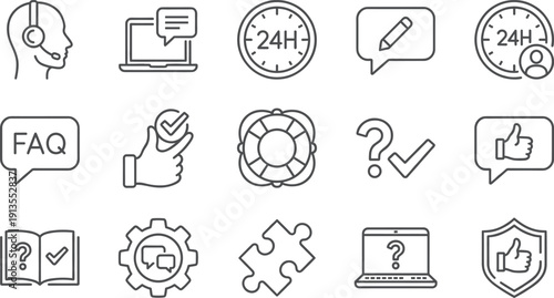 Cad drawing flat vector illustration of sports line icon set featuring soccer, basketball, tennis, cycling, fitness equipment, and winter activities for athletic lifestyle design projects.