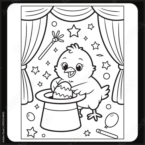 Cozy easter activity coloring book for adults and teens with a cute style.