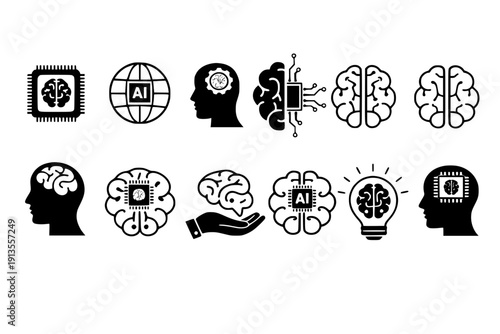 Brain Icons and Concepts