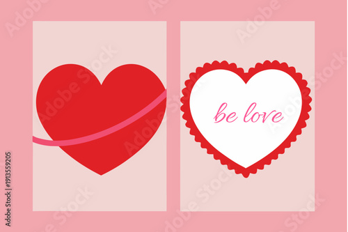 Valentine's day heart illustrations