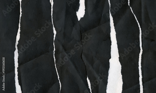 High Resolution White Crumpled Paper Texture Background with Vintage Grunge Wrinkles and Torn Edges Design Resource