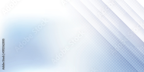 Futuristic gray white abstract background with glowing white lines. shining wave lines pattern for banner, wallpaper, cover. Vector illustration