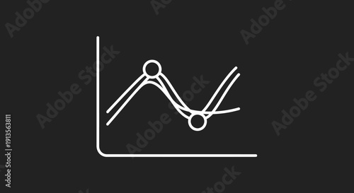 Abstract Line Graph Illustrating Data Trends and Fluctuations.