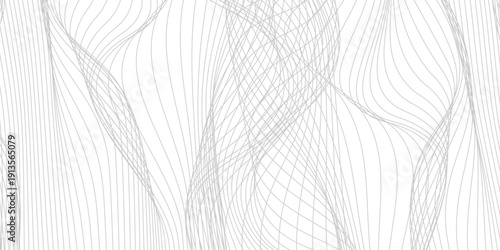 Abstract wave element for design. Digital frequency track equalizer. Stylized line art background. Vector