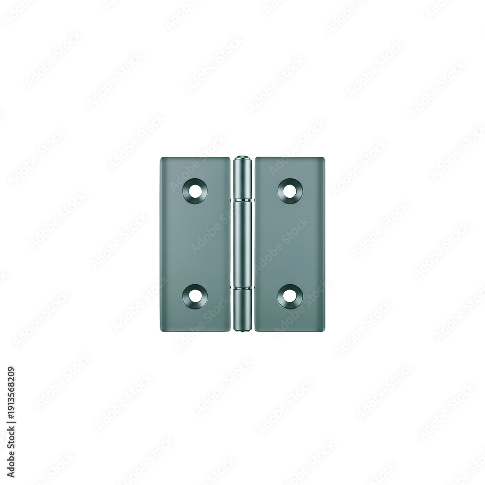 Obraz premium Metallic hinge isolated On Transparent Background