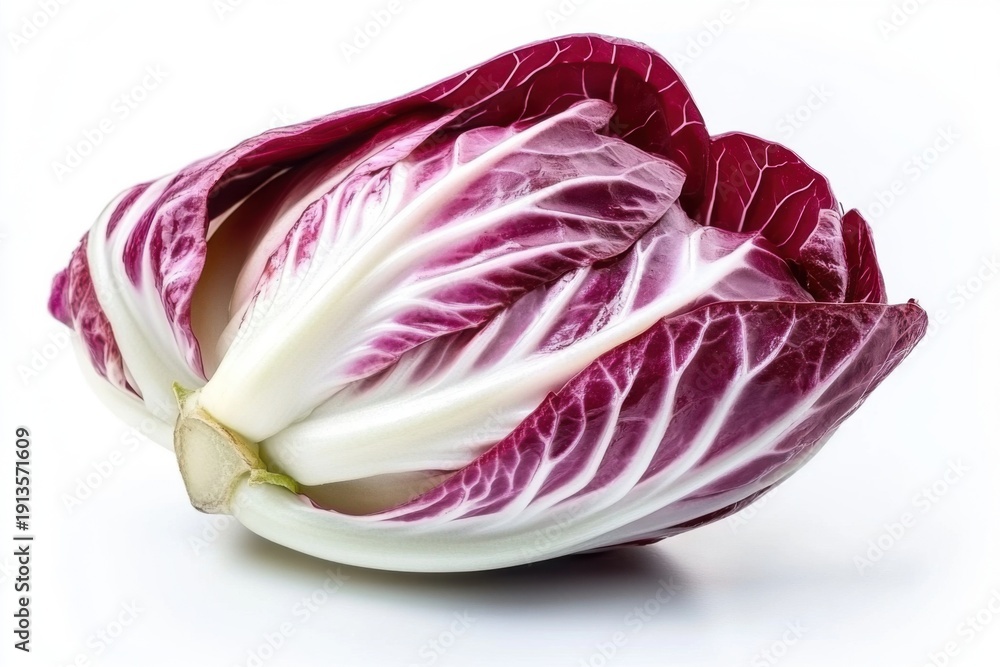 Obraz premium Radicchio Head with White Veins Isolated