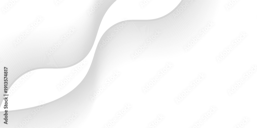 Fototapeta premium Abstract vector background with black wavy lines. EPS10