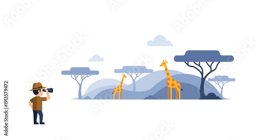 Ranger on Duty in the Golden Grassland