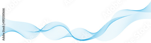 Abstract Wave optical illusion, perspective blue lines stripes with 3d dimensional effect