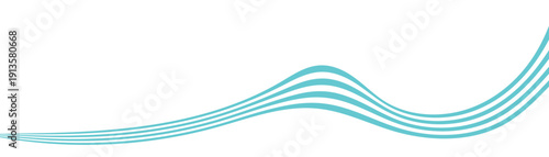 Abstract Wave optical illusion, perspective blue lines stripes with 3d dimensional effect