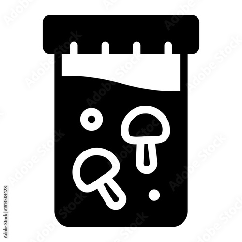 test tube glyph icon