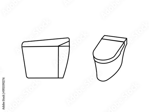 タンクレストイレのイラスト