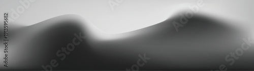 Grey black and white Abstract gradient mesh blurred backgrounds holographic texture long banner eps 10
