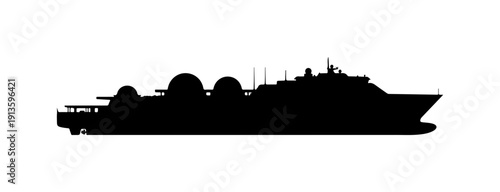 Modern Passenger Ferry Vector Illustration