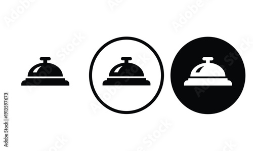 icon bell black outline for web site design 
and mobile dark mode apps 
Vector illustration on a white background