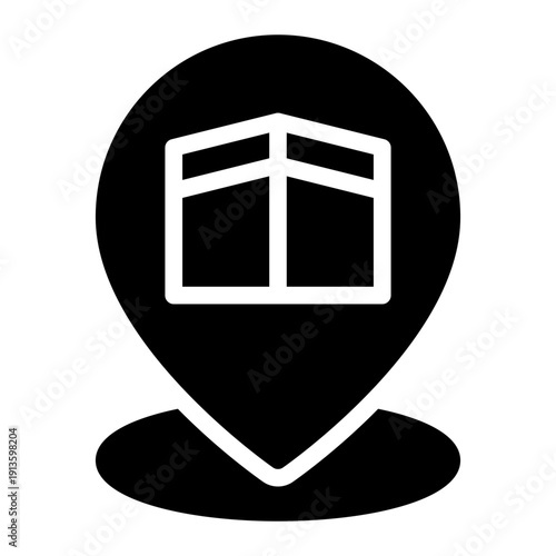 Mecca glyph icon