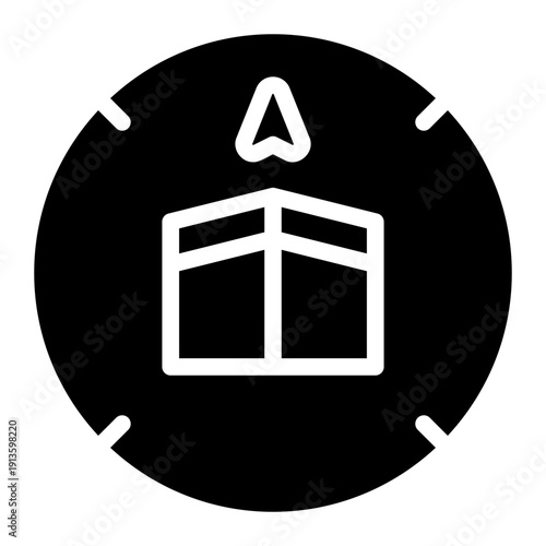 qibla glyph icon