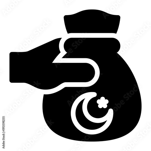 zakat glyph icon