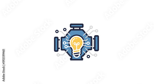 Light Bulb Idea Innovation Concept.