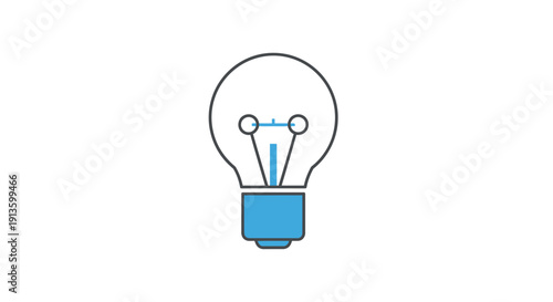 Light Bulb Icon Symbol Idea.