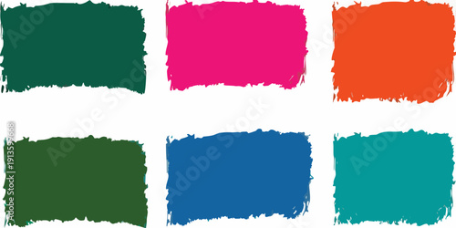 Six rectangular color blocks in a grid arrangement on a white background