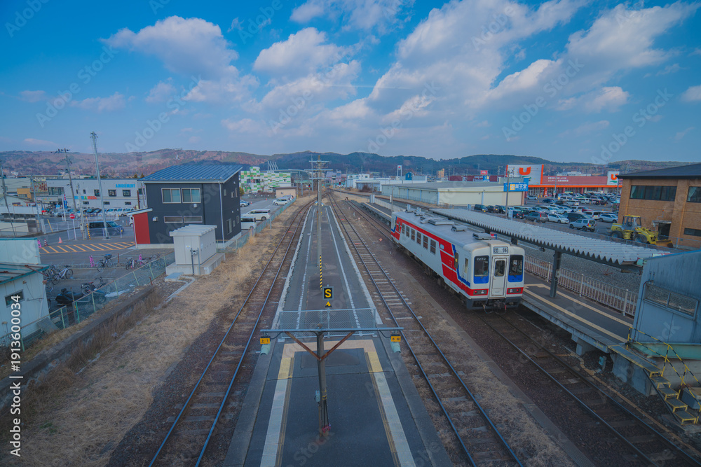 Fototapeta premium 三陸鉄道から見える海