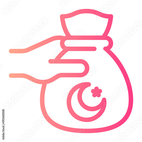 zakat gradient icon