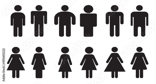 men women restroom icons silhouette white backgund